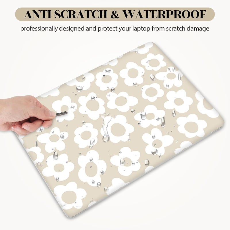 Lauspuck Laptop Skin Sticker Decal, Apricot Flower 13" 13.3" 14" 15" 15.4" 15.6 inch Laptop Netbook PC Notebook Universal Vinyl Reusable Skin Sticker Cover Art Case Protector - Image 3